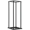 Image de Portant de bois de chauffage avec base Noir 37x37x113 cm Acier