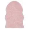 Image de vidaXL Tapis Carpette de Salon Moquette de Salon Carpette de Chambre à Coucher Moquette de Salle de Séjour Maison 60x90 cm Peau de Mouton Synthétique Rose