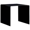 Image de Table basse Noir 50x50x45 cm Verre trempé