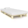 Image de Cadre de lit de palette sans matelas bois pin massif 120x200 cm