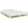 Image de Cadre de lit de palette sans matelas 180x200 cm bois massif pin