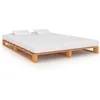 Image de Cadre de lit de palette sans matelas 200x200cm bois massif