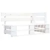 Image de Banc d angle palette de jardin bois blanc