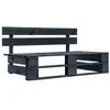 Image de Banc palette de jardin Bois Noir