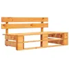 Image de Banc palette de jardin bois marron miel