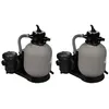 Image de Pompes à filtre à sable 2 pcs 600 W 17000 l h