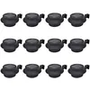 Image de vidaXL Lampes solaires à LED d'extérieur pour clôture 12 pcs Noir