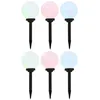 Image de vidaXL Lampes solaires sphériques LED de jardin 6 pcs 20 cm RVB