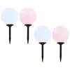 Image de vidaXL Lampes solaires sphériques LED de jardin 4 pcs 30 cm RVB
