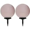 Image de vidaXL Solarlampen 2 st LED rond 40 cm RGB277128