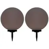 Image de vidaXL Lampes solaires sphériques LED de jardin 2 pcs 50 cm RVB