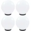 Image de vidaXL 4x Lampes à LED sous Forme de Boule Sphérique Eclairage Lampes Solaires Lampes d'Allée Lumière de Jardin Patio 277142