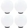 Image de Lampes de Jardin LED, 4 Pièces, Sphériques, 30 cm, PMMA