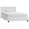 Image de vidaXL Cadre de lit Blanc Similicuir 90 x 200 cm