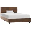 Image de Cadre de lit sans matelas marron similicuir daim 90x200 cm