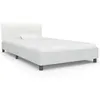 Image de vidaXL Cadre de lit Blanc Similicuir 100 x 200 cm