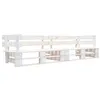 Image de Canapé de jardin palette 2 places blanc bois