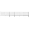 Image de vidaXL Tuinhek met speren bovenkant 10,2x1,5 m staal zwart277634