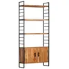Image de Bibliothèque à 4 niveaux 80x30x180 cm Bois d acacia massif