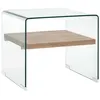 Image de Table basse Clair 50x50x45 cm Verre trempé