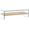 Image de Table basse Clair 98x45x31 cm Verre trempé
