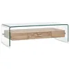 Image de Table basse Clair 98x45x31 cm Verre trempé