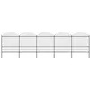 Image de vidaXL Tuinhek met speren bovenkant (1,75-2)x8,5 m staal zwart277752