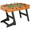 Image de Table de football pliante 121 x 61 x 80 cm Marron clair