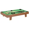 Image de vidaXL Mini table de billard 3 pieds 92x52x19 cm Marron et vert