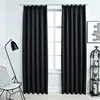 Image de vidaXL 2x Rideaux Occultants avec Crochets Occultant à Oeillet Chambre à Coucher Fenêtre Salon Bureau Maison Intérieur Noir 134415