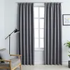 Image de vidaXL Gordijnen verduisterend met haken 2 st 140x245 cm grijs134432