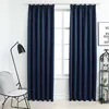 Image de vidaXL Gordijnen verduisterend met haken 2 st 140x175 cm blauw134454
