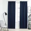 Image de vidaXL Gordijnen verduisterend met haken 2 st 140x245 cm blauw134456