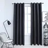 Image de vidaXL Gordijnen verduisterend met ringen 2 st 140x225 cm antraciet134459