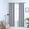 Image de vidaXL Gordijn verduisterend met metalen ringen 2 st 140x245 cm grijs134466