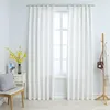 Image de vidaXL Gordijnen verduisterend met haken 2 st 140x225 cm gebroken wit134486
