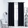 Image de vidaXL Gordijn verduisterend met ringen 2 st 140x175 cm fluweel zwart134488