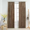 Image de vidaXL Gordijnen verduisterend 2 st met haken 140x175 cm fluweel beige134508