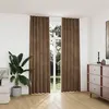 Image de vidaXL Rideaux occultants avec crochets 2 pcs Velours Beige 140x245 cm