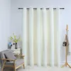 Image de vidaXL Gordijn verduisterend met ringen 290x245 cm fluweel cràme134515