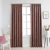 Image de vidaXL Gordijnen verduisterend 2 st met haken 140x175 cm fluweel roze134524