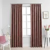 Image de vidaXL Gordijnen verduisterend 2 st met haken 140x245 cm fluweel roze134526
