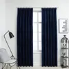 Image de vidaXL Gordijnen verduisterend 2 st met haken 140x175 cm fluweel blauw134532