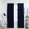 Image de vidaXL Gordijnen verduisterend 2 st met haken 140x225 cm fluweel blauw134533