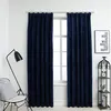 Image de vidaXL Gordijnen verduisterend 2 st met haken 140x245 cm fluweel blauw134534