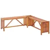 Image de Banc de jardin et jardinière 117x117x40 cm Bois solide d acacia