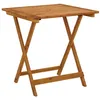 Image de Table pliable de jardin 70x70x75 cm Bois d acacia massif