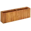 Image de vidaXL Lit Surélevé Rectangulaire Jardinière Pot à Fleurs Bac de Plantes Pot à Plante Jardin Balcon Véranda 150x30x50 cm Bois Massif d'Acacia