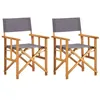 Image de Lot de 2 chaise vidaxl H. 88 cm empilable pliable en acacia exterieur bois
