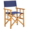 Image de Chaise vidaxl exterieur pliable en acacia H. 88 cm bleu